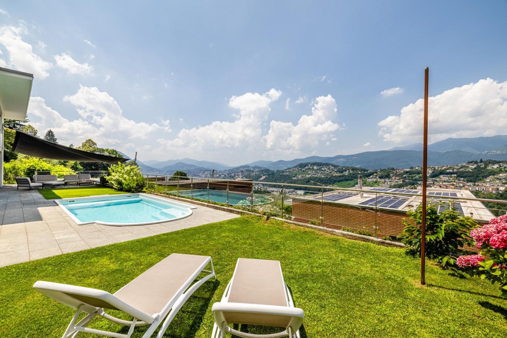 Villa Girandola With Private, Heated Pool Lugano Kültér fotó