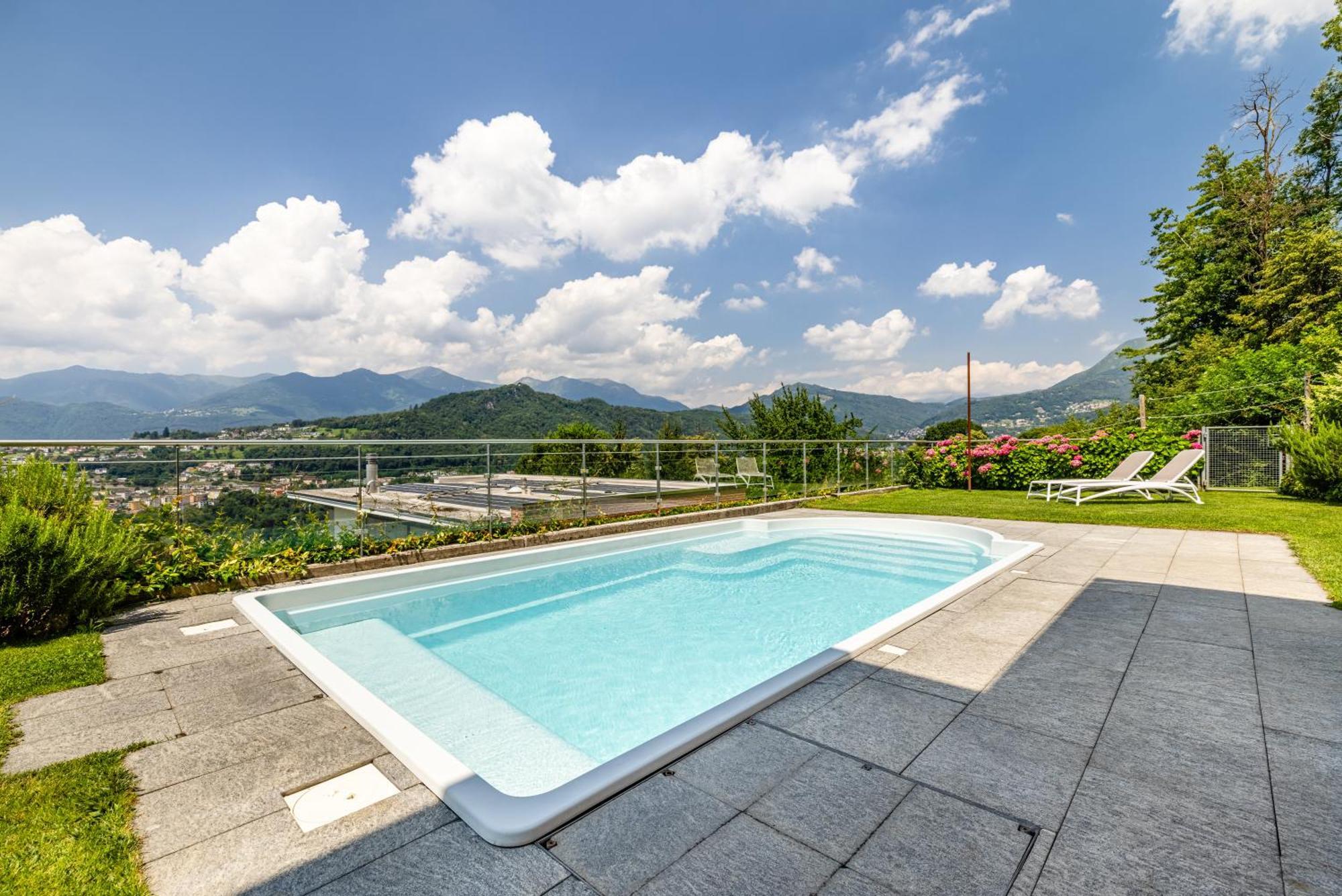 Villa Girandola With Private, Heated Pool Lugano Kültér fotó